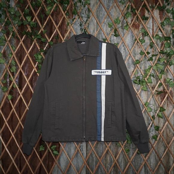 Lost Other - Vintage Y2K lost zip mechanics 1990s skate Eisenhower jacket